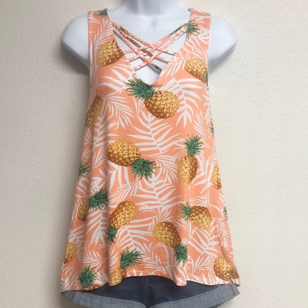 Pineapple Criss Cross Tank